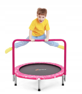 Skladacia trampolína so zábradlím pre deti na hranie a cvičenie